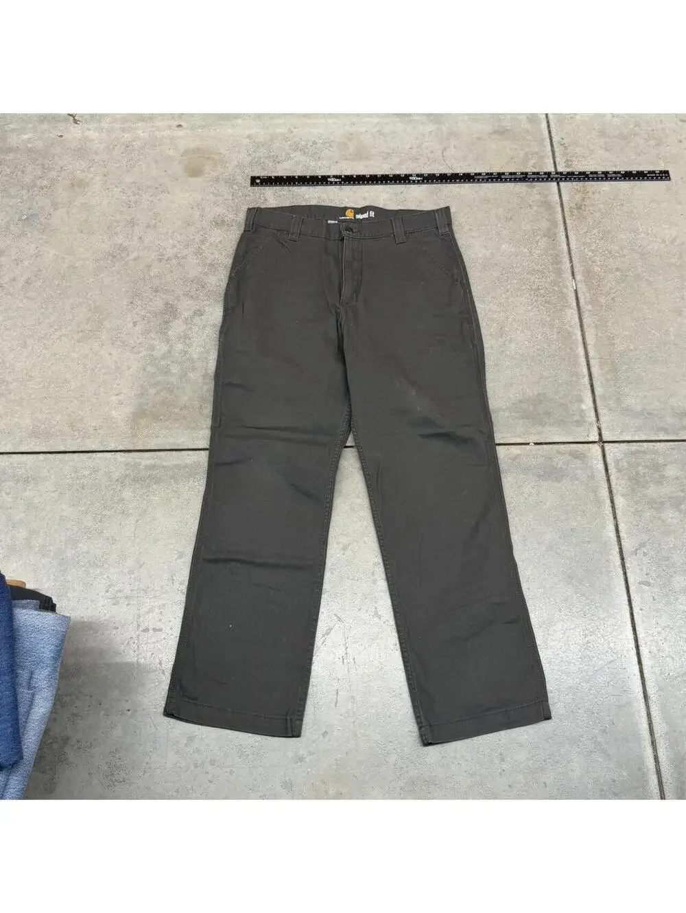 vintage carhartt dark brown relaxed baggy fit cargo pants size 34 x 32